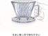 Hario Pegasus Flat Bottom Dripper, Size 02, Clear