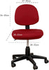 TOPINCN Office Computer Chair Covers, Split Stretchable Seat Cover Universal Split Rotating Swivel Chair Slipcover Protector 2 Piece, Office Chair Backrest Cover Rotating Chair Seat Cover (Red) by TOPINCN