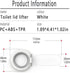 Toilet Lid Lifter, Toilet Seat Handle Avoid Touching Toilet Cover, 2 PCS White