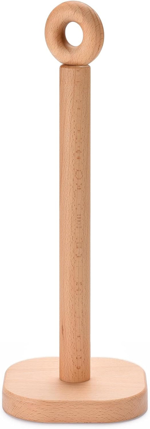 Cambiar Paper Towel Holder, Cute Donut Wood Kitchen Roll Stand Organizer Countertop Free