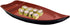 Happy Sales HSSB-10RB Sushi Boat Shape Plate - Sushi Sashimi Serving Plate Melamine Plastic Tray, 10 x 4.5 Inch (Red