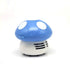 Portable Mini Cute Vacuum Cleaner (Blue) - Mushroom Shaped, Handheld, Battery Powered, 50 dB, for Desk, Furniture, Home, Office, Computer, Car, Bare Floor by Aliotech