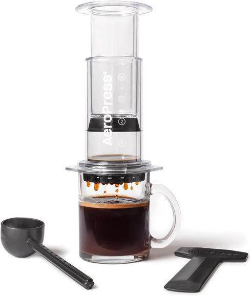 AeroPress Clear Coffee Press - All-in-One French Press, Pour-Over & Espresso Style