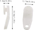 E-outstanding 50 Sets White Plastic Traverse Rod Slides, Rail Glider and Metal Curtain Hooks for Window