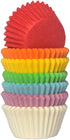 Bright Rainbow Cupcake Liners, Mini Greaseproof Paper Baking Cups, 150-Count