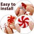 Shappy 50 Pieces Christmas Candy Canes Swirl Garland, Peppermint Christmas Decorations for Tree Ornaments