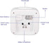 5.5" Large Analog Alarm Clock, Silent Non Ticking, Gentle Wake Beep Sounds, Battery Operated, White