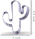 3.8 Inch Cactus Cookie Cutter, Stainless Steel