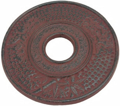 JapanBargain 4035 Cast Iron Trivet, 5-1/4 inch Bamboo Pine Plum Blossom for Teapot Kettle Hot Pot Holder Pads