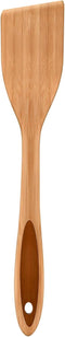 12" Bamboo Spatula Turner, Solid Kitchen Utensil for Baking, Flipping, Serving, and Scraping