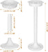 2 19.7 Inch Abaodam Pcs Wedding Flower Stand Roman Pillar, White Decorative Columns for Road Lead, Flower Arrangement