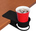 Huge Drinking Cup Holder Clip for Home Office Table Desk Side - Black, Storage for Water, Soda, Coffee Mug, Potted