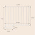 ziroland 8-Pack 9 Closet Closet Tall Metal Shelf Dividers for Organization, Wardrobe, Bookshelf, Cabinet, Cupboard
