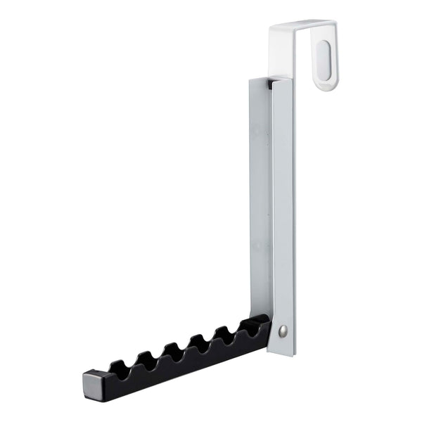 Yamazaki Over The Door Hooks, Alloy Steel, Folding Hanging Coat Rack, Black 7162