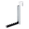 Yamazaki Over The Door Hooks, Alloy Steel, Folding Hanging Coat Rack, Black 7162