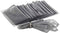 Fennco Styles Sorbet Collection 20 x 20 Inch Sheer Organza Cloth Napkins, Set of 12 - Silver