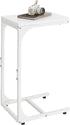 WLIVE C Shaped End Table, Small Couch Side Tables with Metal Frame,