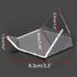 Hipiwe 5 Packs Acrylic Triangle Display Holder, Clear Plastic Stands for Geodes Rock Mineral Agate Fossil Coral