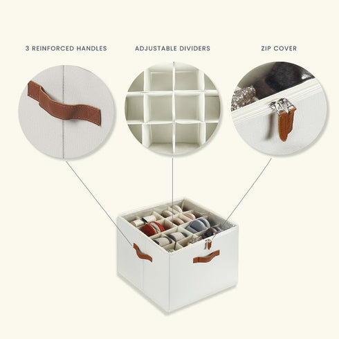 Closet, 16 OrganiHaus Large Shoe Storage Bin for Shoe Organizer Box Fits up to Pairs, Collapsible Fabric Shoe Basket