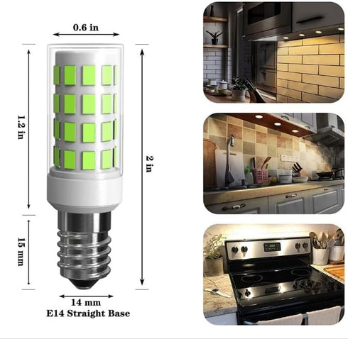 E14 Light Bulb, NOT-Dimmable E14 Socket Oven Bulb for Salt Lamp, Replacement Light Fitting, Multipurpose Small Edison
