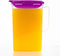 LocknLock Aqua Fridge Door Water Jug, BPA Free Plastic Pitcher with Handle, Flip Top Lid, 2 Quarts, Purple