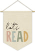 XYDEG Reading Corner Decor, Let's Read Sign Kids Room Wall Canvas Banner, Library