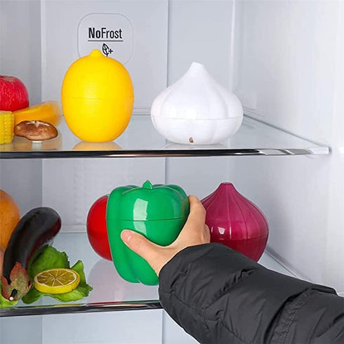 LICHMA 5pcs (5pcs) Plastic Vegetable Storage Box Lemon Onion Tomato Green Pepper and Garlic Insurance Container Fruit