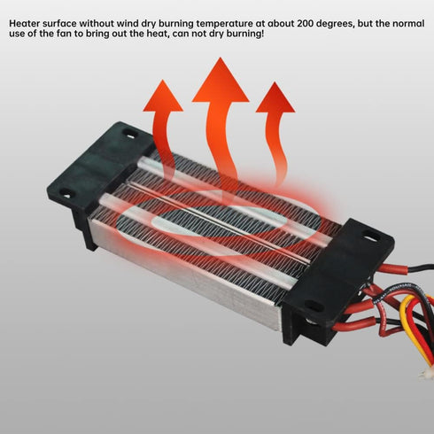 PTC Air Heater, 500W 110V Insulated Ceramic Air Heating with Thermostatic Control