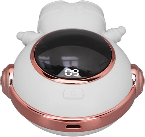 Mini Heater, Rechargeable Pocket Warmer, Portable USB Digital Fast Heating Electric for Winter (White)