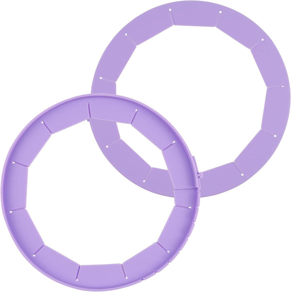 2 Pack Adjustable Silicone Pie Shield, Bake Crust Protector, Pie Crust Kit for 8-10.5 Pie Pans, Pie Saver