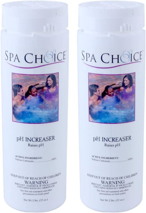 SpaChoice 2-Pounds 2-Pack Premium pH Increaser for Hot Tub, 100% Sodium Carbonate,