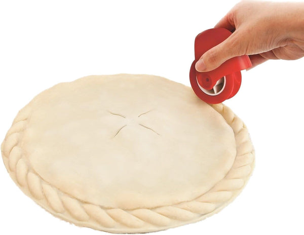 Pastry Wheel Decorator and Cutter, Plastic Pie Decoration Tool for Beautiful Pie Crust or Ravioli Pasta