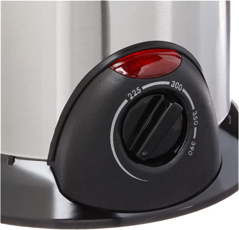 Presto 05470 Stainless Steel Electric Deep Fryer - Silver, Ideal for Making Crispy Fried Foods at Home