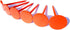 NSY 6 Pack Survey Marker/Survey Stakes/Property Marker Permanent/Ground Marker/Lot Linemarker/Boundary Marker Orange