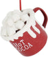 Hot Cocoa Cup Ornament with Marshmallows for Christmas