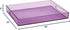 Handles,16" 12" Countertop Sooyee Violet Clear Acrylic Serving Tray with x Decorative Tray for Breakfast, Tea, Food