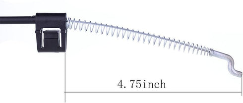 2 Pieces Recliner Release Cable Replacement D-Ring Pull Handle, Exposed Length 4.75" with S Tip