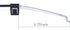 2 Pieces Recliner Release Cable Replacement D-Ring Pull Handle, Exposed Length 4.75" with S Tip