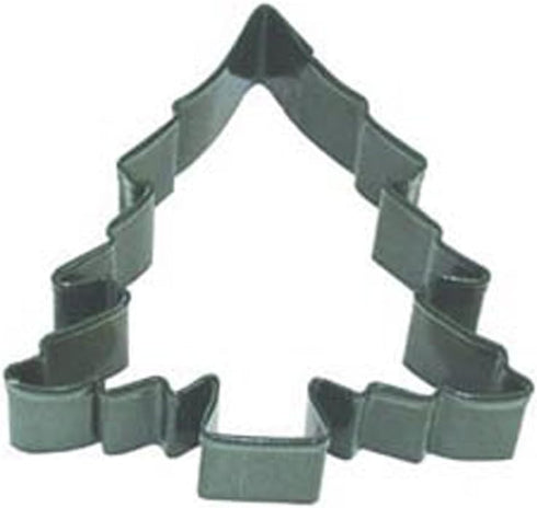 Dress My Cupcake Christmas Tree Cookie Cutter, 3.5-Inch, Green, Set of 12