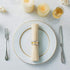 Accmor Metal Gold Round Napkin Rings, Set of 4 for Table Decorations, Wedding, Dinner, Party