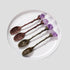 2pcs Retro Crystal Antique Spoon Coffee Spoon Tea Spoon,Amethyst Crystal Alloy Spoons,Mini Ice Cream Decorative Spoons, for Home Office