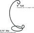 Ornament Display Stand, Air Plant Holder, Black Iron Wire Hanging Hook for Home Party Decor