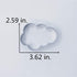 LILIAO Cloud Cookie Cutter, 3.6 x 2.6 inches, Stainless Steel