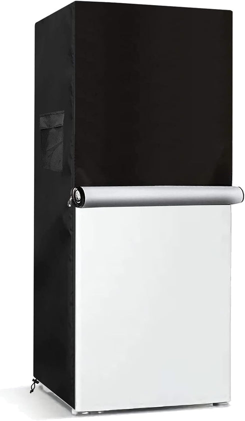 Bitubi Upright Freezers Cover, Outdoor Refrigerator Cover, Waterproof, Dustproof, Sun-Proof, 24" W x 29" D x 61" H
