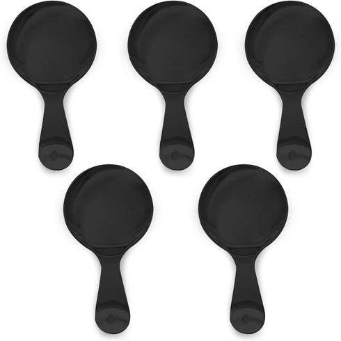 5 Pack Stainless Steel Mini Spoons, Ice Cream Spoon Short Handle, Perfect for Condiments and Desserts