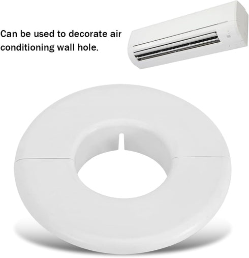 Zerodis Air Conditioning Hole Cover, Decorative Air Conditioner Partition Covers Accessories Pipe Hole Cover