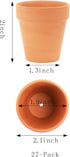 Yishang 2 inch Small Terracotta Pots with Drainage Holes, Mini Clay Ceramic Pottery Planter for Indoor/Outdoor