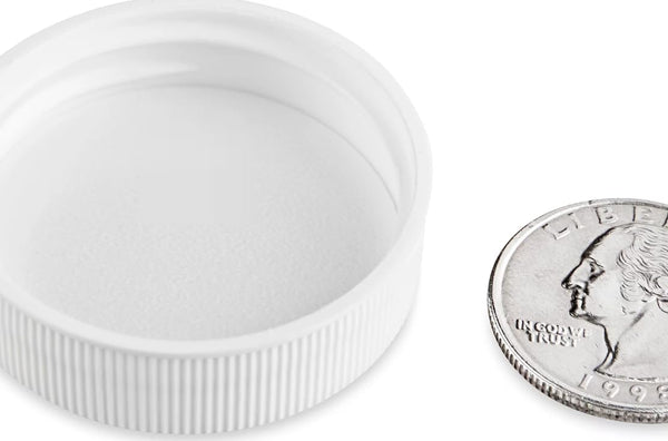 White Plastic Replacement Caps (38-400) for Gallon or Half Gallon Jugs, LOT OF 84 pcs, 38mm