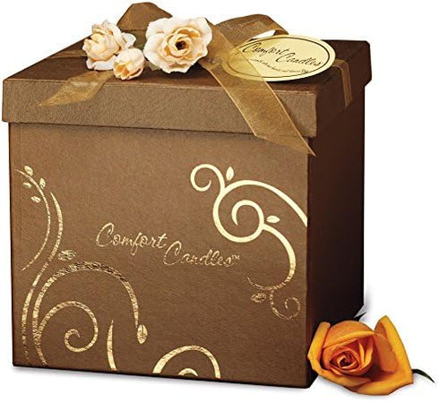 Pavilion Comfort Candles - Grandmother - Butterfly Pierced Round, 5-1/2-Inch, Includes Tea Light Candle and Stand