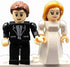 Brick'Em Young 8+ Nativity Bricks Bride & Groom Figurines - Building Brick Figures - Mix & Match Hair, Skin